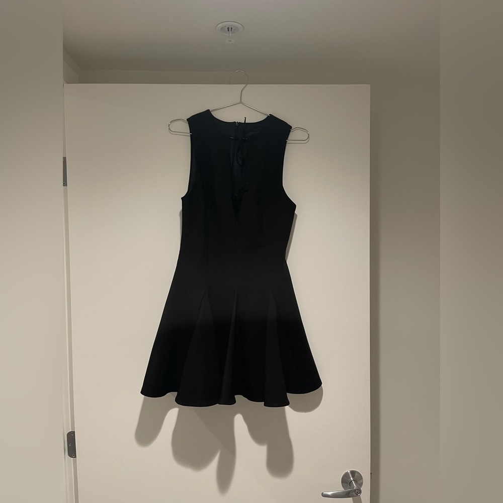 Zara Godet Bow Short Dress